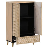 Highboard 60x33x100 cm Solid Wood Mango 358278
