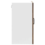 Kitchen Wall Cabinet with Glass Door Kalmar Smoked Oak Engineered Wood 853672