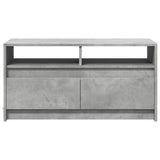 ZNTS Coffee Table with LED Lights Concrete Grey Engineered Wood 851994