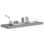 ZNTS Floating Wall Shelves 4 pcs Grey 80x23.5x3.8 cm MDF 323858