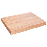 Table Top Light Brown 60x50x cm Treated Solid Wood Live Edge 363934