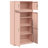 Storage Cabinet 2 pcs Pink 90 x 40 x 180 cm Steel Lockable 3438652