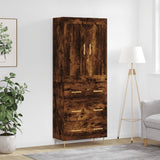 Highboard Smoked Oak 69.5x34x180 cm Engineered Wood 3199742