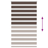 Zebra blind 100.9x175 cm Fabric Width 96.7 cm coffee 240213