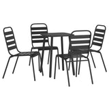 Garden Dining Set Anthracite Steel Medium Stackable 3187986