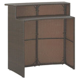 Garden Bar Set Brown PE rattan Medium Durable Garden Bar Set 3095399