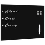 Wall Mounted Magnetic Blackboard Glass 80x60 cm 30108