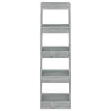 Book Cabinet/Room Divider Grey Sonoma 40x30x135 cm 813591