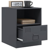 Bedside Cabinets 2 pcs Anthracite 34.5x39x44 cm Steel 841756