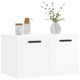 Wall Cabinet High Gloss White 60x36.5x35 cm Engineered Wood 830030