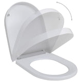 Toilet Seats with Soft Close Lids 2 pcs Plastic White 275930