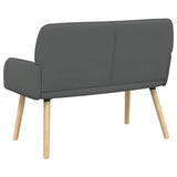 2 Seater Sofa with Solid Wood Legs 2-Seater Dark Grey 42051031