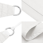 Sunshade Sail Oxford Fabric Triangular 6x6x6 m White 135295