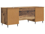 Desk with Shelf Old Wood 142.5 x 50 x 75 cm Engineered Wood 3414610
