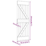 Door NARVIK 70x210 cm Solid Wood Pine 154427