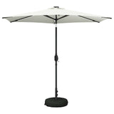 Garden Parasol with LED Lights and Base 270 x 270 cm Polyester 42036258
