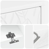 Shoe Cabinet DELFT 78 x 24 x 103 cm Engineered Wood White 897095