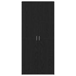 Shoe Cabinet with Door Black 80 x 39 x 180 cm Engineered wood 3333875