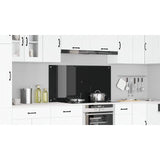 Kitchen Backsplash Black 120 x 60 cm Tempered Glass 42001303