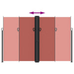ZNTS Retractable Side Awning Terracotta 220x1200 cm 4004873