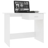 800549 Desk White 100x50x76 cm Engineered Wood