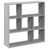 Room Divider Bookcase Grey Sonoma 102x29x103.5 cm Engineered Wood 858053
