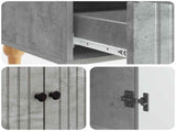 Sideboard Concrete Grey 66 x 34.5 x 95 cm Engineered Wood 894208