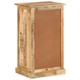 4-Layer Shoe Cabinet with Drawer Solid Rough Mango Wood 328297