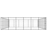 Outdoor Dog Kennel Steel 65.34 m 3082326