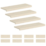 Stair Tread 12 pcs 70 x 25 x 2 cm White Solid Oak Wood 3449405