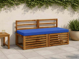2-Piece Bench Cushions SOEST 2 pcs 100% Polyester Royal Blue 950157