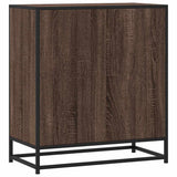 Sideboard Brown Oak 68x35x76 cm Engineered Wood and Metal 848968