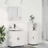 Bathroom Furniture Set 3 pcs White Engineered wood & Metal 3392943