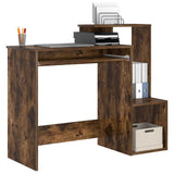 Desk with Drawer Smoked Oak 106 x 41 x 88.5 cm Engineered Wood 869470