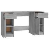 Desk with Side Cabinet Grey Sonoma Engineered Wood 3115914