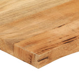 Table Top 120x60x3.8 cm Live Edge Solid Wood Mango 370744