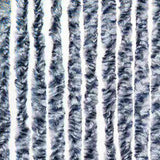 Insect Curtain Blue and White 90x200 cm Chenille 315127