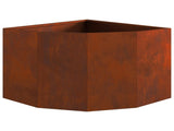 Corner Planter Rusty 45 x 45 x 35 cm Weathering steel 883653
