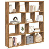 Book Cabinet Artisian Oak 132x29x141.5 cm Engineered Wood 3310315