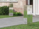 Solar LED Pathway Light 2 pcs Silver Stainless Steel 879748