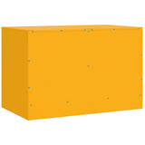 TV Cabinets 2 pcs Mustard Yellow 67x39x44 cm Steel 841638