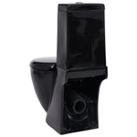 ZNTS Ceramic Toilet Back Water Flow Black 140298