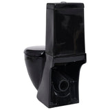 ZNTS Ceramic Toilet Back Water Flow Black 140298