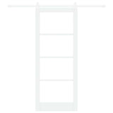 Sliding Door Manual White 86 x 211 cm Wood and metal 3332426