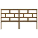 Bed Headboard Honey Brown 206x4x100 cm Solid Wood Pine 814217