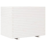 Garden Planter White 90x60x72.5 cm Solid Wood Pine 3282605