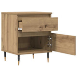 Bedside Cabinet Artisan Oak 40x35x50 cm Engineered Wood 857398