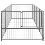 Dog Kennel Silver 4 m Steel 3082102