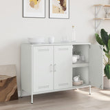 ZNTS Sideboard White 100.5x39x79 cm Steel 843029