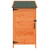 Garden Shed with Roof Brown 59 x 56 x 113.5 cm Solid Fir Wood 42033439
